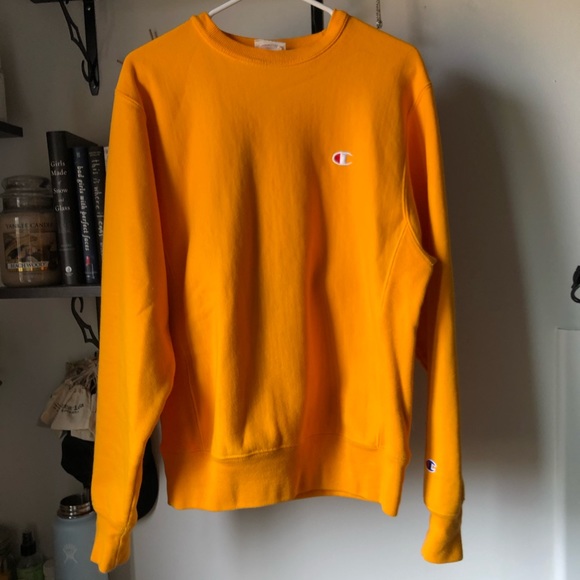champion mustard jumper